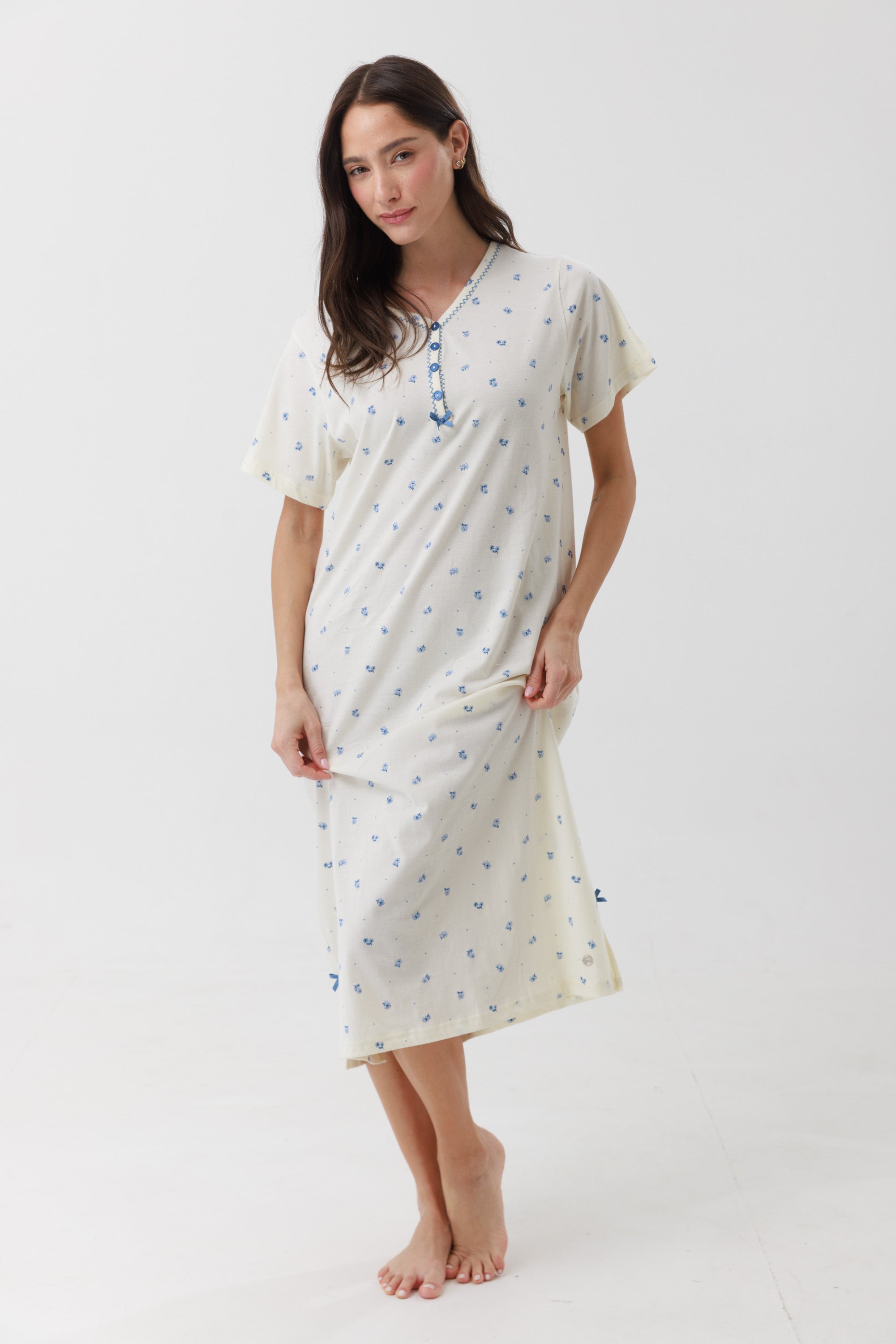 כותנת קיץ חצי שרוול 100% כותנה