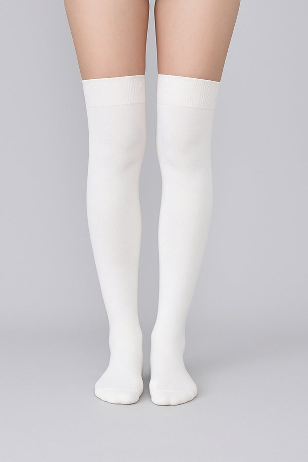 גרב כותנה פרווה פנימית מעל הברך