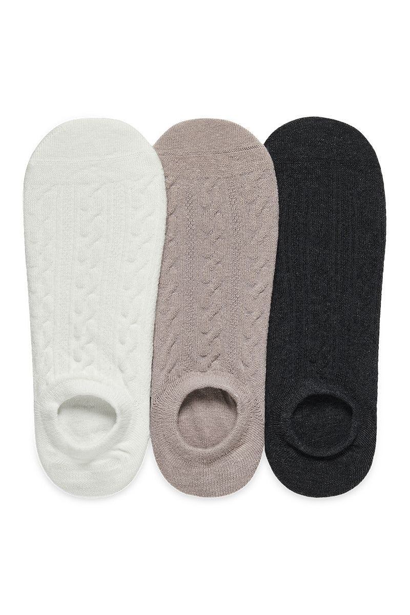 מארז 3 זוגות עקביות צמות ללא תפר
