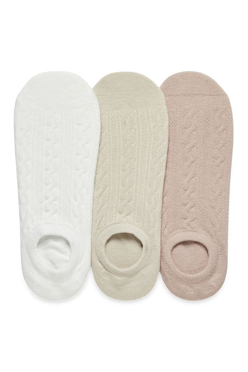 מארז 3 זוגות עקביות צמות ללא תפר