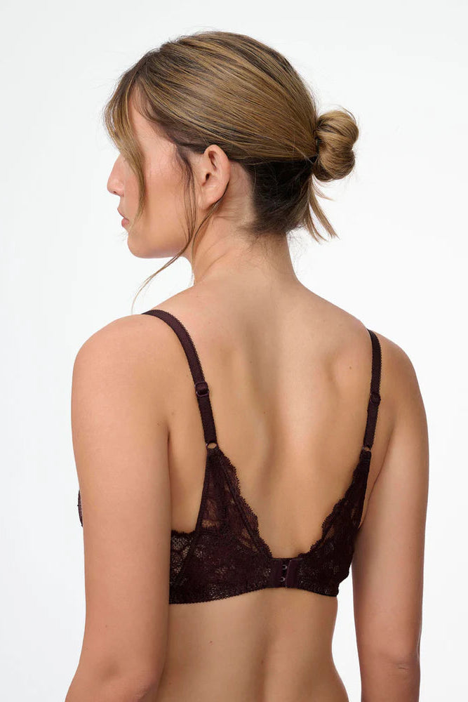 חזייה לא מרופדת עם ברזלים מתחרה - חציל