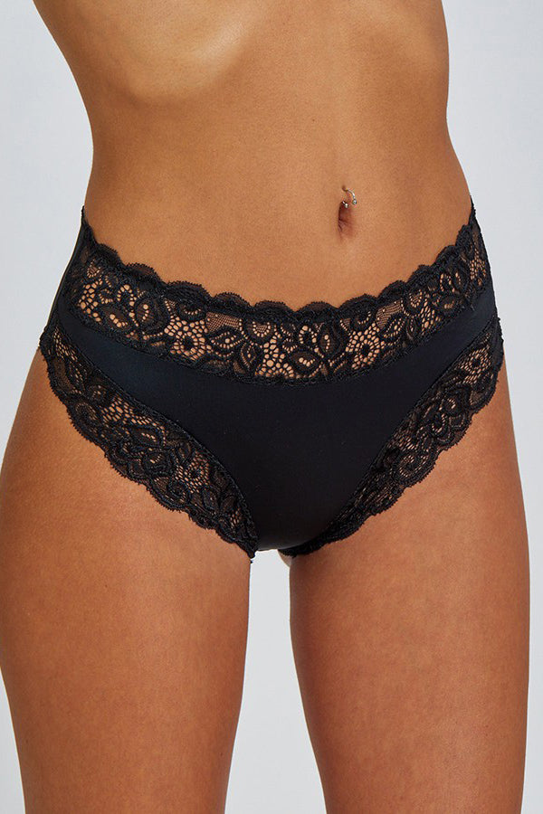 Brief cotton with Lace תחתון מידי