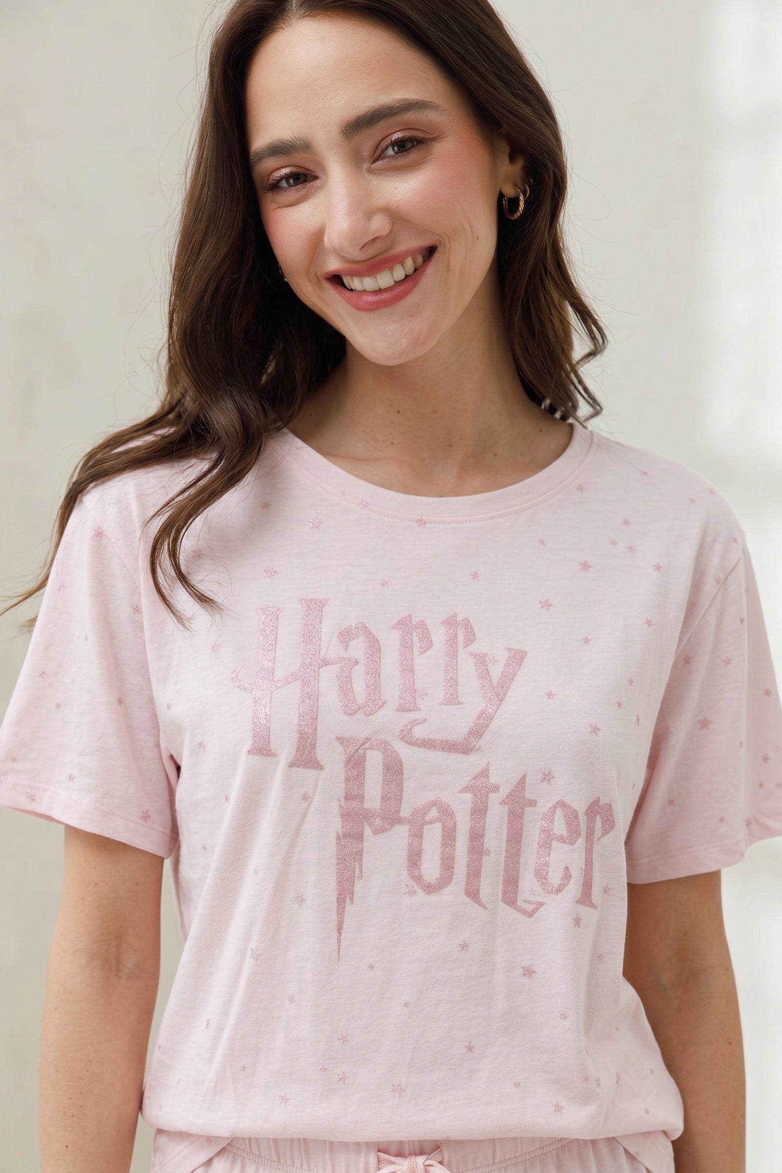 סט פיג'מה מכנס ארוך 100% כותנה Harry Potter