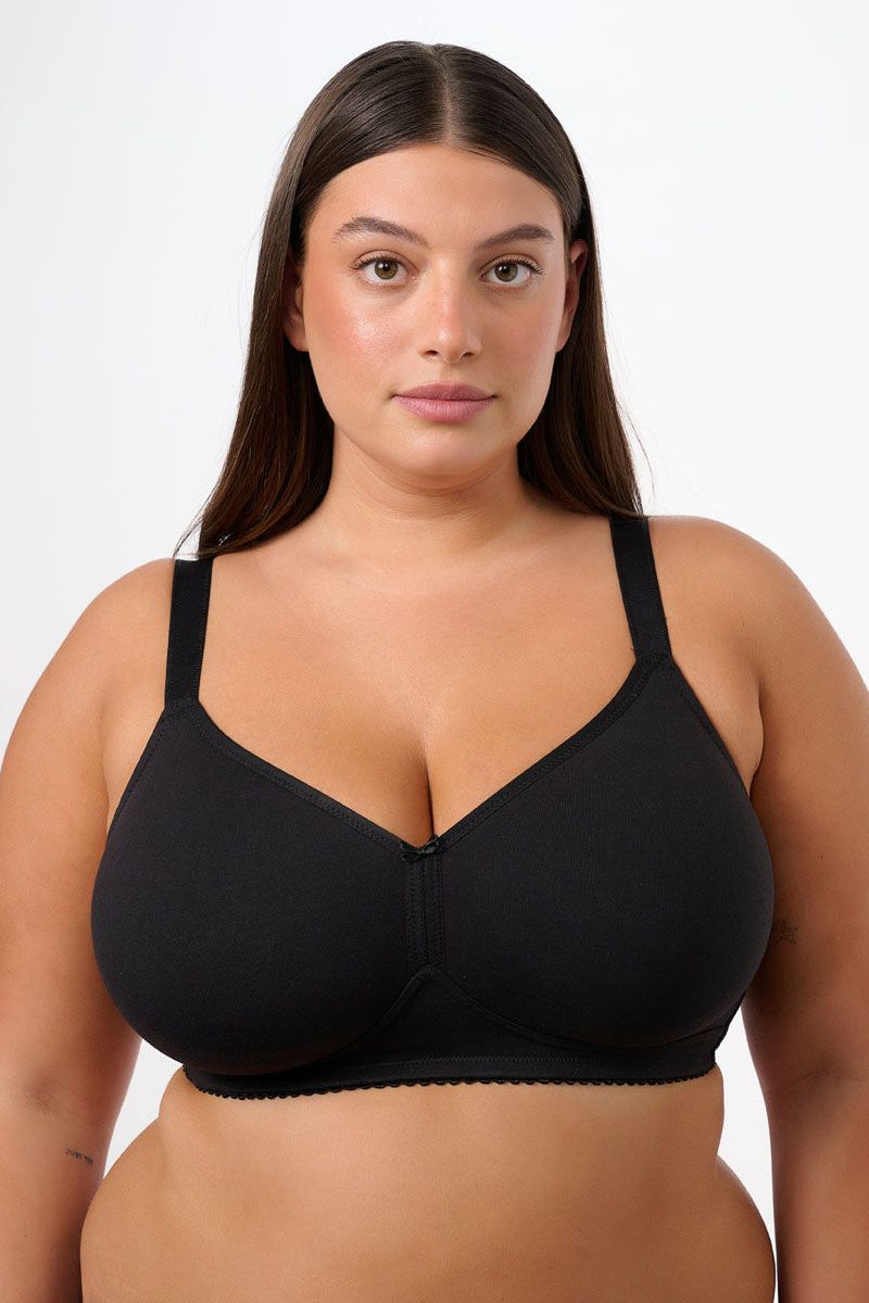 חזיית כותנה ללא ריפוד וללא ברזל