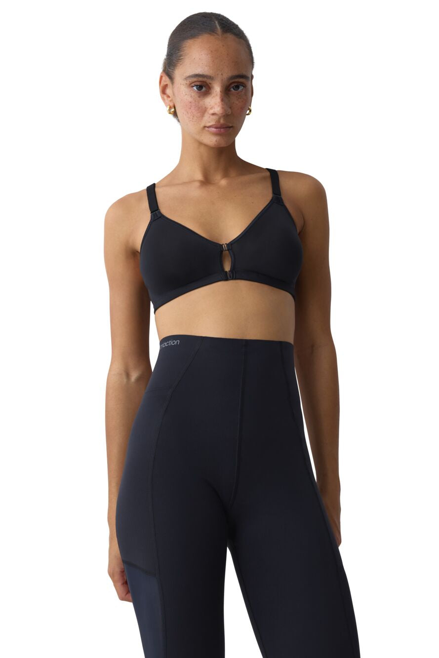 Triaction Fitness F חזיית ספורט פתיחה קדמית - שחור