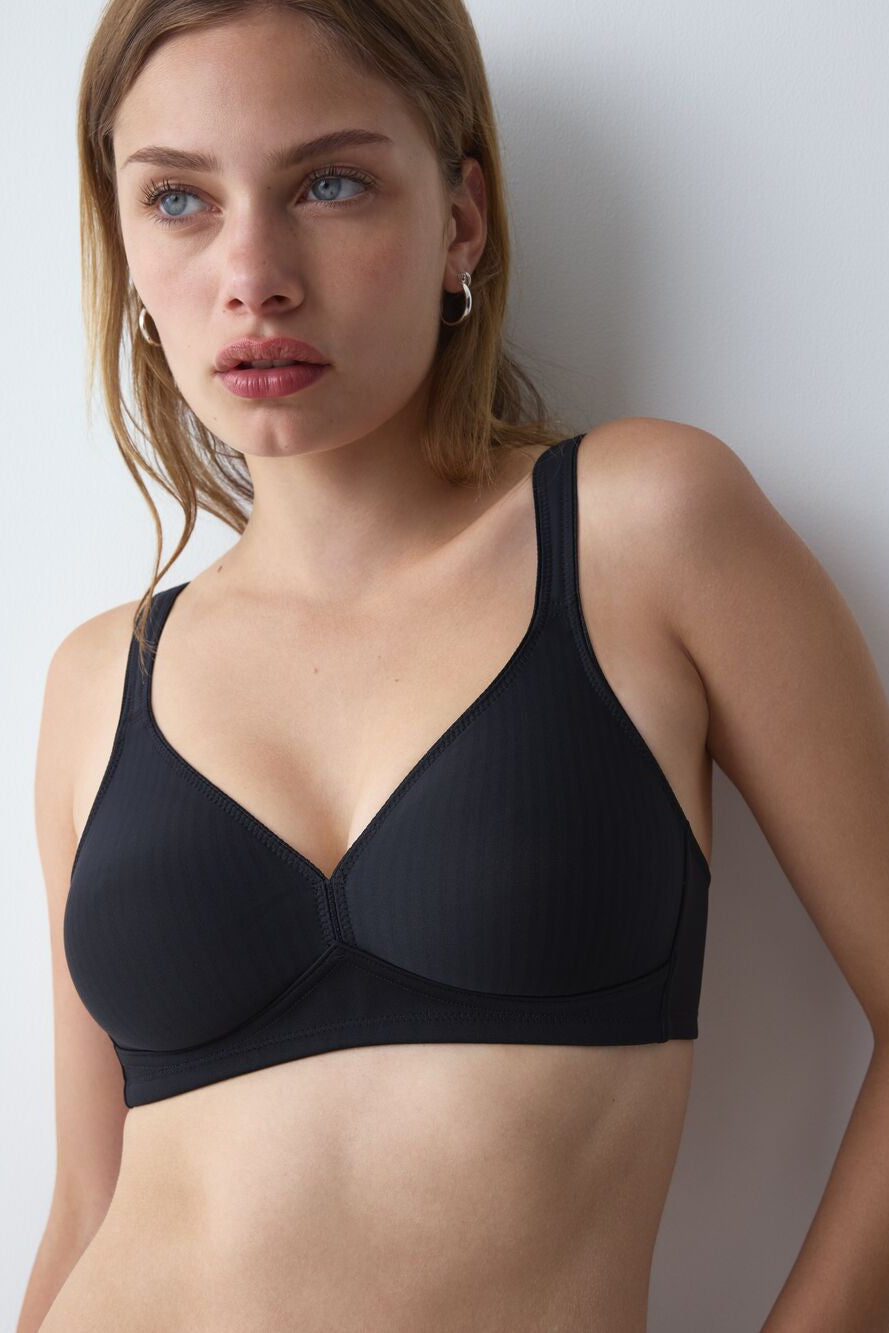 Modern Soft + Cotton N חזיה ללא ברזל וללא ריפוד - שחור